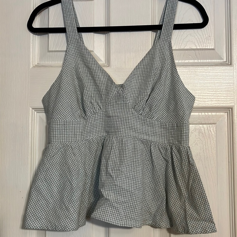 Large Hem & Thread gingham tank top.